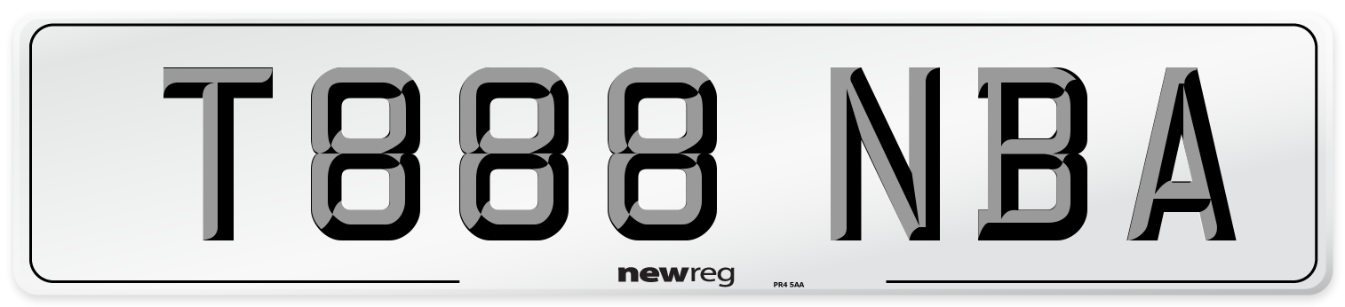 T888 NBA Number Plate from New Reg